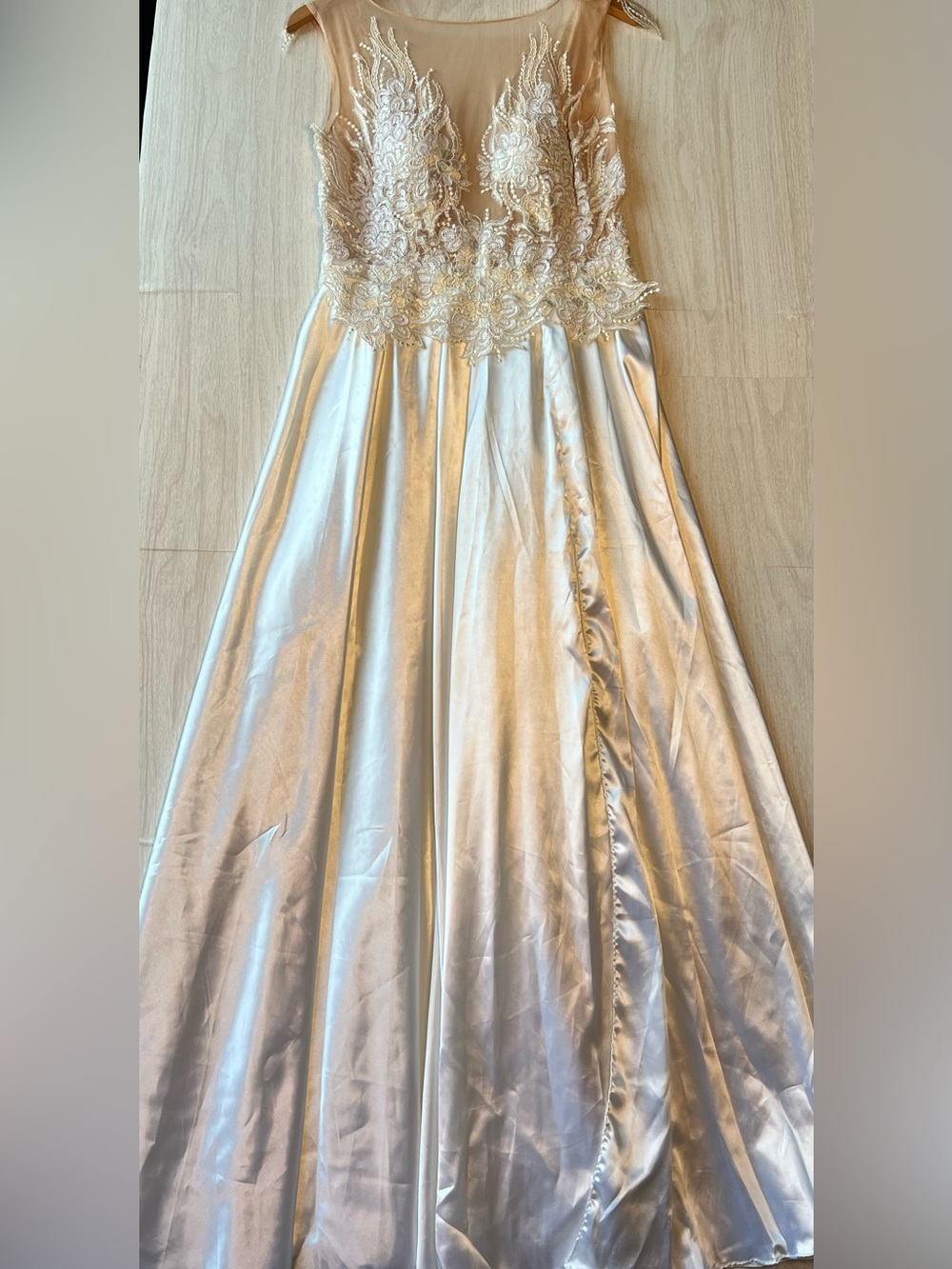 Ivory Maxi Skirt with Lace Bodice